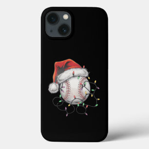 Santa Sports Christmas Baseball Player iPhone 13 Case