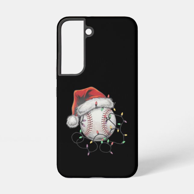 Santa Sports Christmas Baseball Player Samsung Galaxy Case (Back)