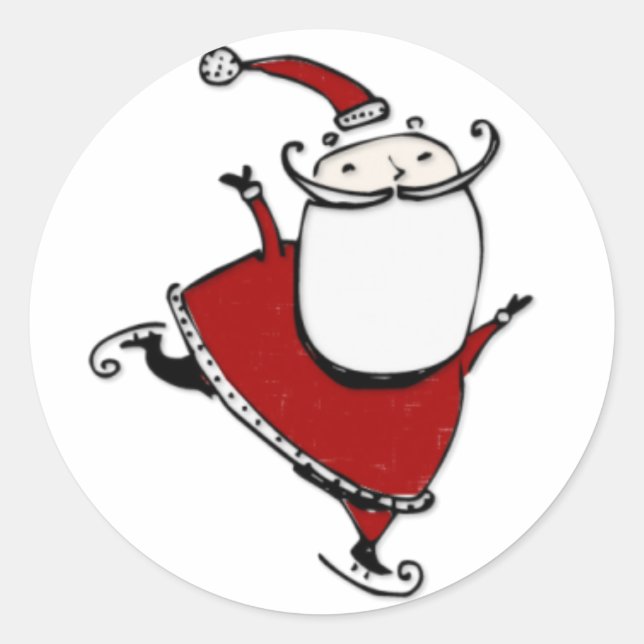 Santa Squad1 Classic Round Sticker (Front)
