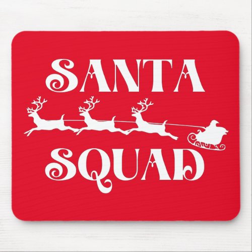 Santa Squad Christmas Mouse Pad