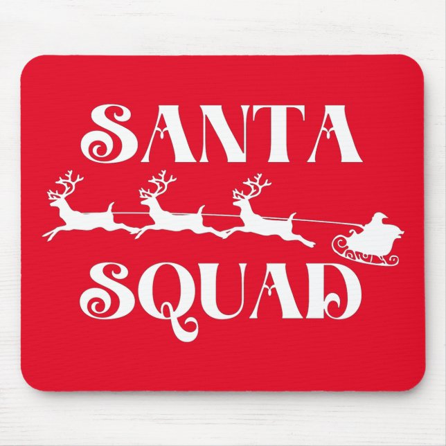 Santa Squad Christmas Mouse Pad (Front)