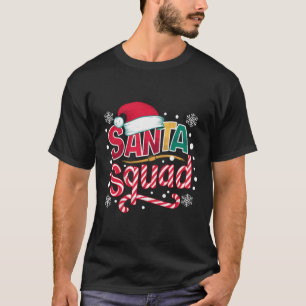 Santa Squad Xmas Squad Family Matching Santa Crew T-Shirt