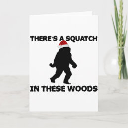 Santa Squatch Holiday Card