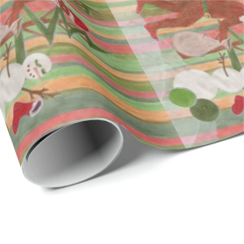 Santa Squatch Wrapping Paper