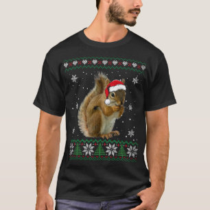 Santa Squirrel Ugly Sweater Animals Christmas Paja