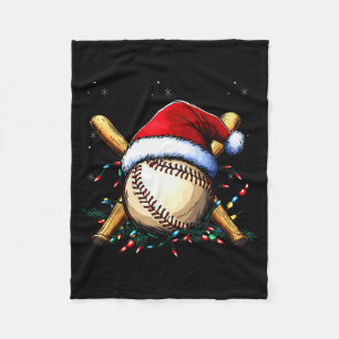 Santa Srts Design For Men Boys Christmas Baseball Fleece Blanket