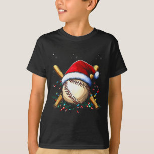 Santa Srts Design For Men Boys Christmas Baseball T-Shirt