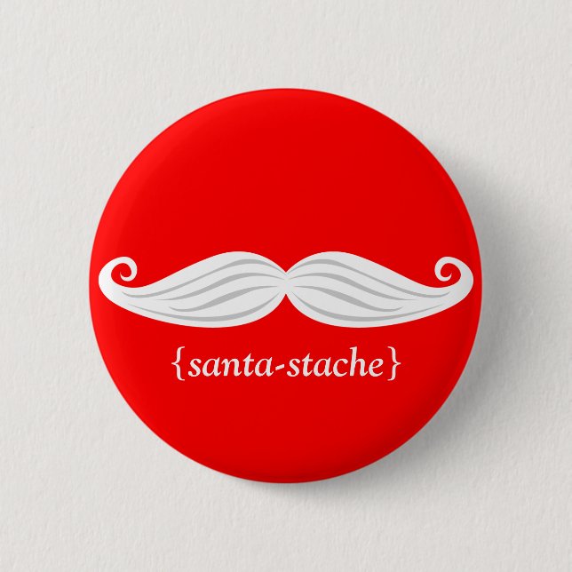 Santa-Stache Button (Front)