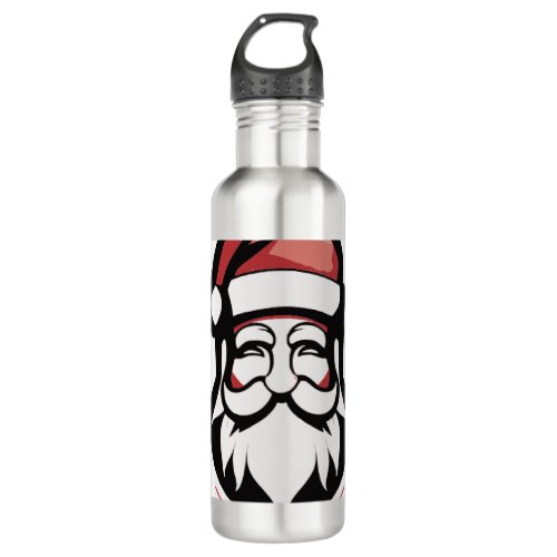 Santa Stainless Steel Water Bottle