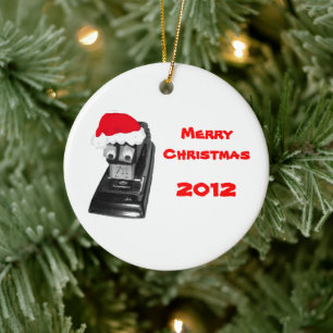 Santa Stapler Merry Christmas 2010 Ornament