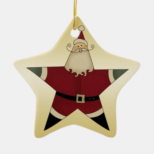 Santa Star Ornaments | Zazzle