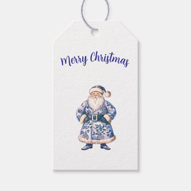 Santa sticker gift tags (Front)