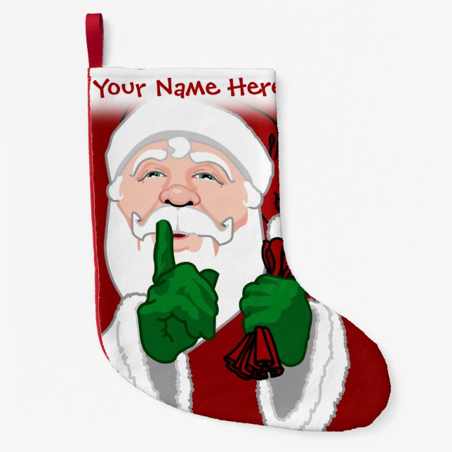 Santa Stocking Personalized Christmas Stockings (Front)