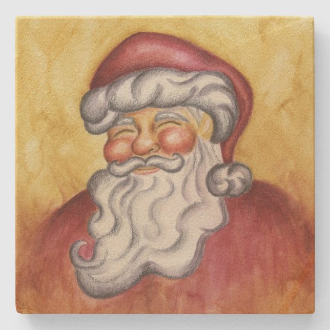 Santa Stone Coaster (Front)