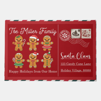 Santa Stop Here Christmas Doormat – Funny Festive 