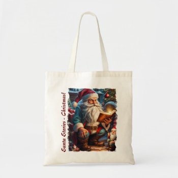 Santa Stories - Christmas - 05 Tote Bag by VintageStyleStudio at Zazzle