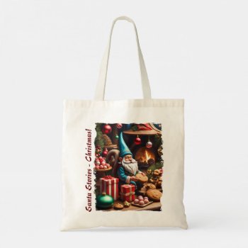 Santa Stories - Christmas - 10 Tote Bag by VintageStyleStudio at Zazzle