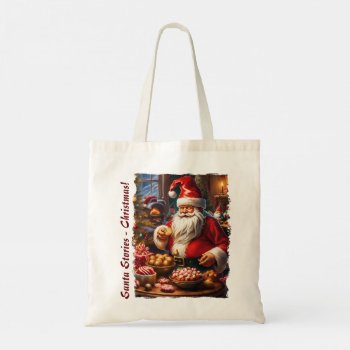 Santa Stories - Christmas - 11 Tote Bag by VintageStyleStudio at Zazzle
