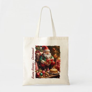 Santa Stories - Christmas - 14 Tote Bag by VintageStyleStudio at Zazzle