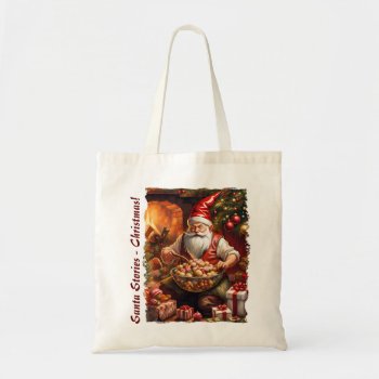 Santa Stories - Christmas - 16 Tote Bag by VintageStyleStudio at Zazzle