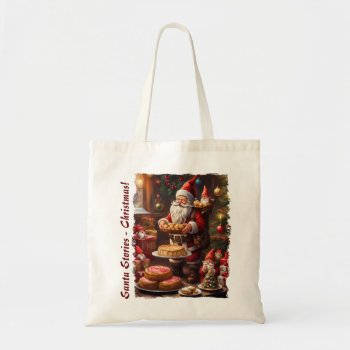 Santa Stories - Christmas - 19 Tote Bag by VintageStyleStudio at Zazzle