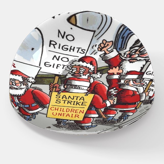 Santa Strike glass dome paperweight (Angled)