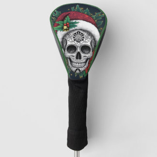 Santa Sugar Skull Golf Head Cover