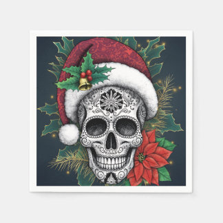 Santa Sugar Skull Napkins