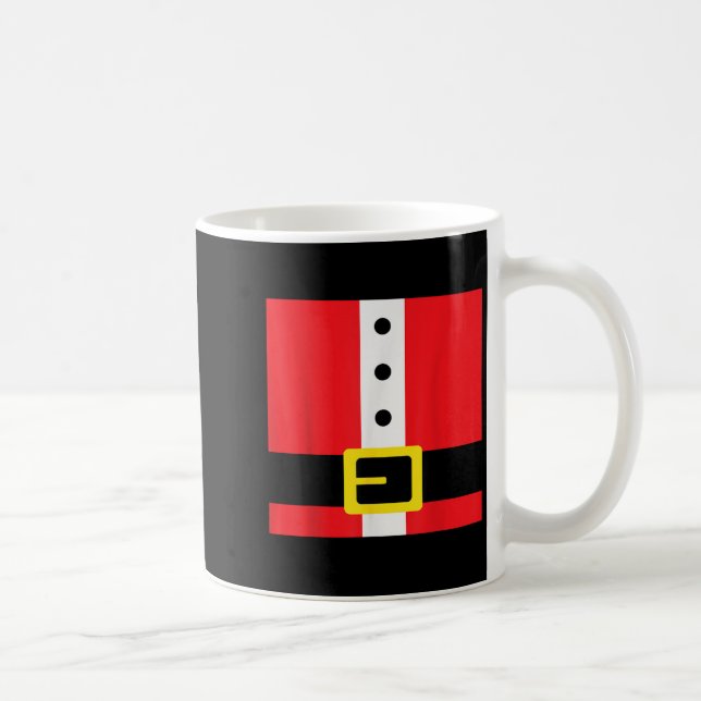 Santa Suit Christmas Costume Funny Cute Matching  Coffee Mug (Right)