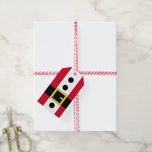 Santa Suit Gift Tags