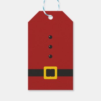 Santa Suit Merry Christmas Gift Tags by J32Teez at Zazzle