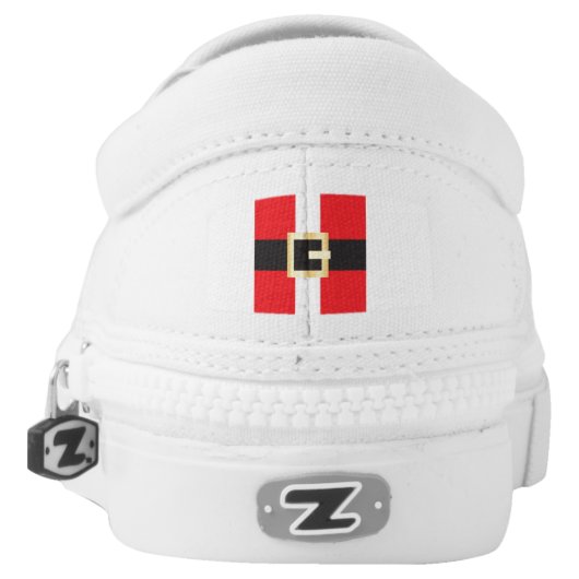 Santa Suit Slip-On Sneakers (Left Shoe Back)