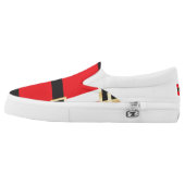 Santa Suit Slip-On Sneakers (Left Shoe Outside)