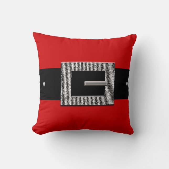 Santa suit throw pillow (Front)
