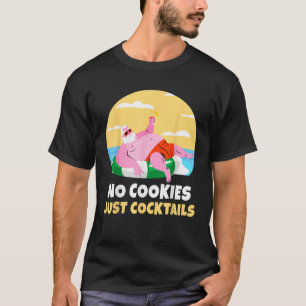 Santa Summer Christmas In July Xmas Cocktail Beach T-Shirt