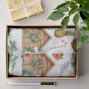 Santa Surf Shack Hawaii – “Mele Kalikimaka!” Tissue Paper