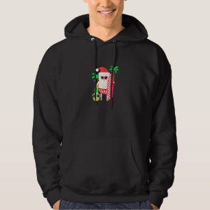 Santa Surfing Hawaiian Hoodie
