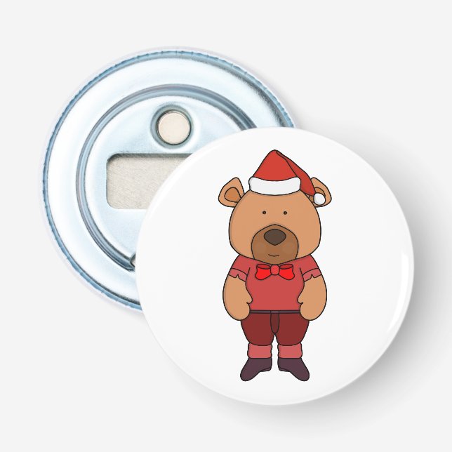 Santa sweet bear bottle opener (Front)