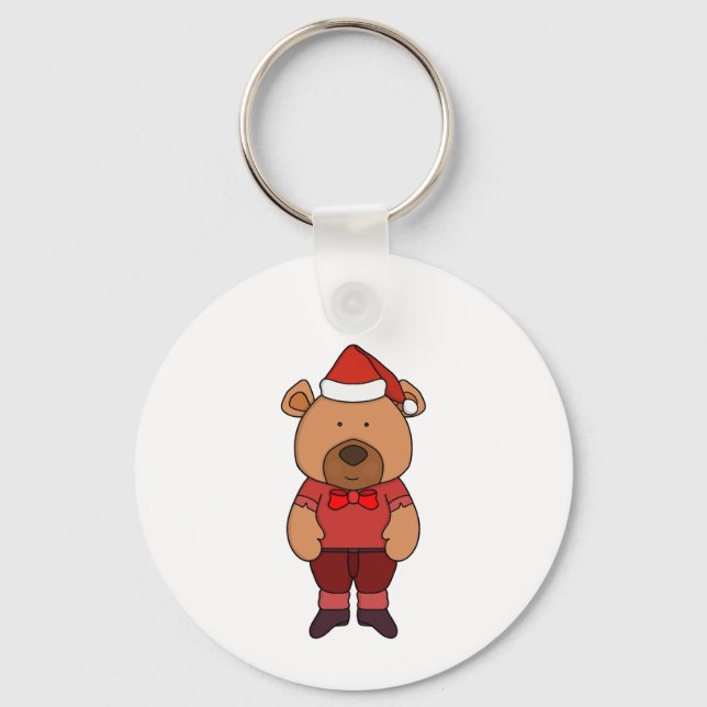 Santa sweet bear keychain (Front)