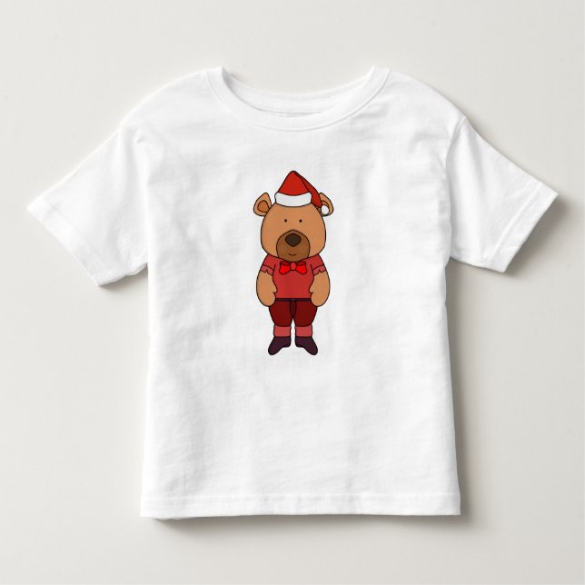 Santa sweet bear toddler t-shirt (Front)