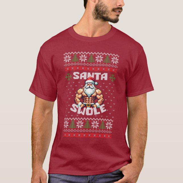 Santa Swole Ugly Christmas Sweater (Front)