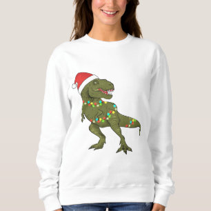 Santa T-Rex Dinosaur Christmas Xmas Jumper sweater