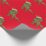 Santa T-Rex Dinosaur Christmas Xmas Wrapping Paper<br><div class="desc">Santa T-Rex Dinosaur Christmas Xmas Wrapping Paper</div>