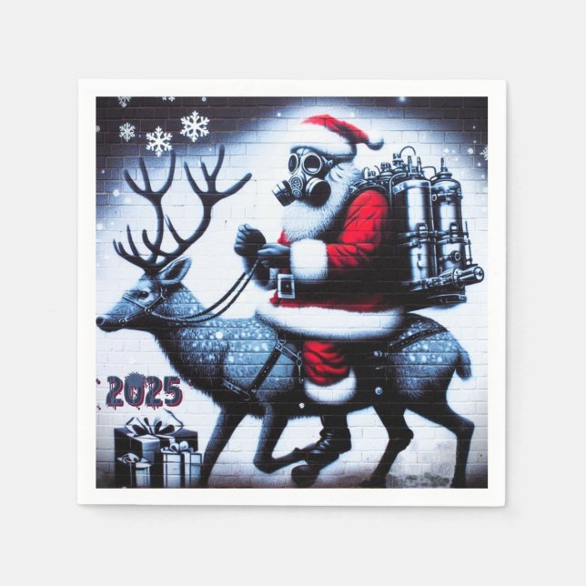 Santa T-Shirt Napkins (Front)