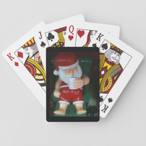 SANTA TAKE A BREAK PLAYING CARDS