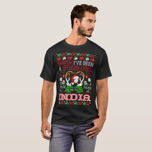 Santa Take Me To India Christmas Ugly Sweater
