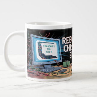 Santa Tech Support Giant Coffee Mug