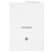 Santa Teddy With Present Christmas Card (Back)