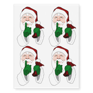 Santa Temporary Tattoo Custom Christmas Gifts
