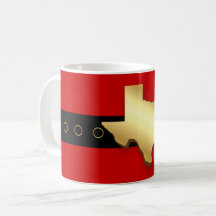 Santa Texas Belt Buckle Christmas